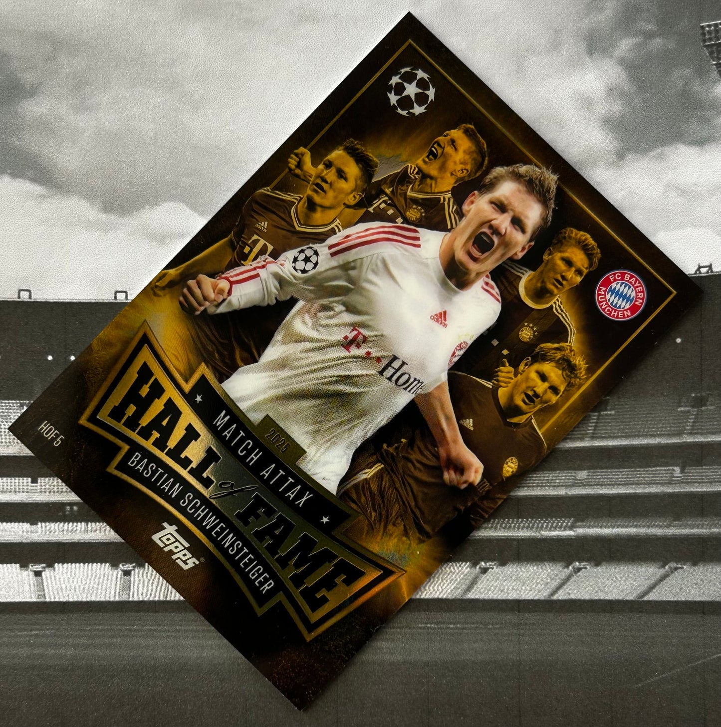 2025-26 Topps UCC Match Attax - BASTIAN SCHWEINSTEIGER (BAYERN MUNICH) Hall of Fame Chrome HOF5