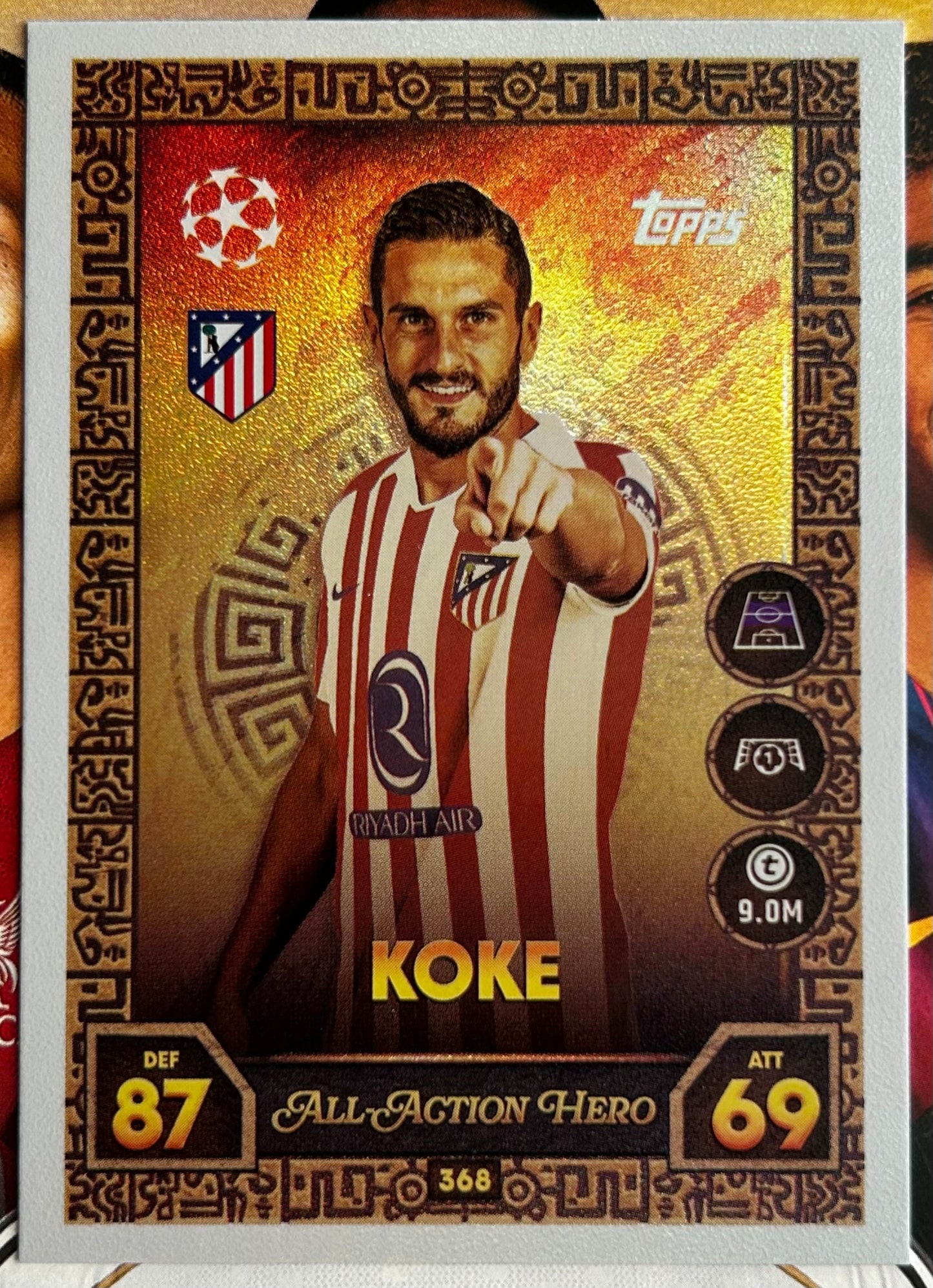 2025-26 Topps UCC Match Attax - ALL-ACTION HERO Rainbow Foil (#361-#378) 1:3 packs