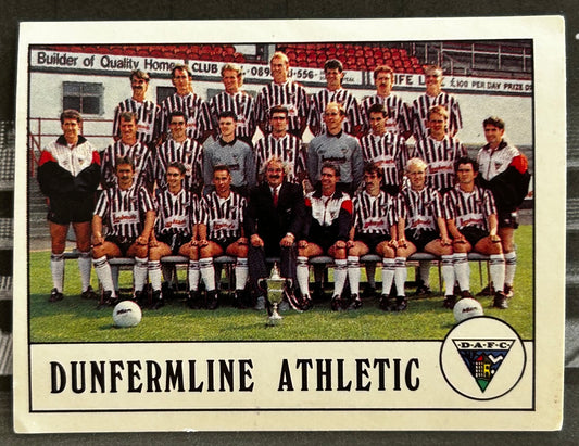 Panini Football 90 Sticker - TEAM PHOTO (DUNFERMILNE ATHLETIC) #391