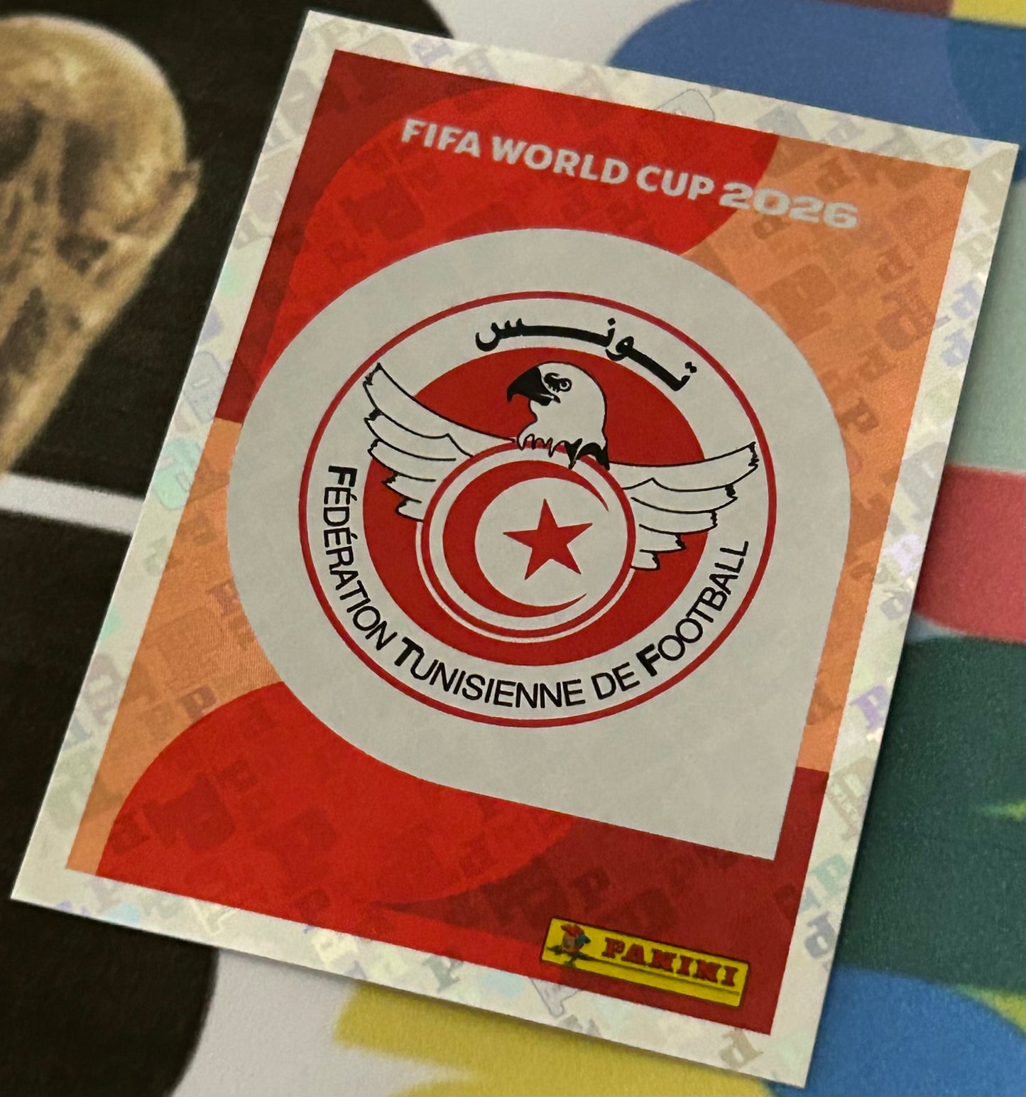 Panini FIFA World Cup 2026 Official Sticker Collection - EMBLEM (TUNISIA) Foil Sticker TUN1