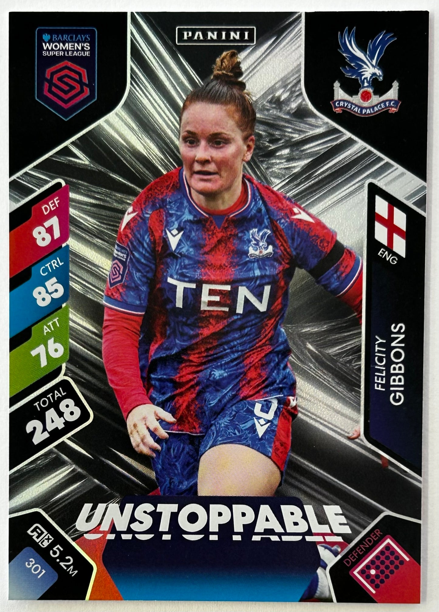 Panini Adrenalyn XL Barclays Women's Super League 2025 - Single UNSTOPPABLE Cards (1:5.5 packets) #298 - #306