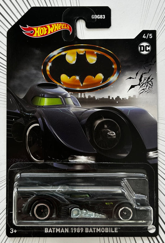 Mattel Hot Wheels Diecast 1:64 - Batman 1989 Batmobile 4/5 Batman Series