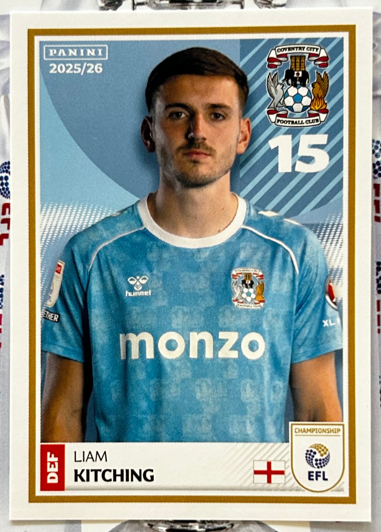 Panini EFL 2025-26 Sticker Collection - Single COVENTRY CITY Stickers (#89 - #106)