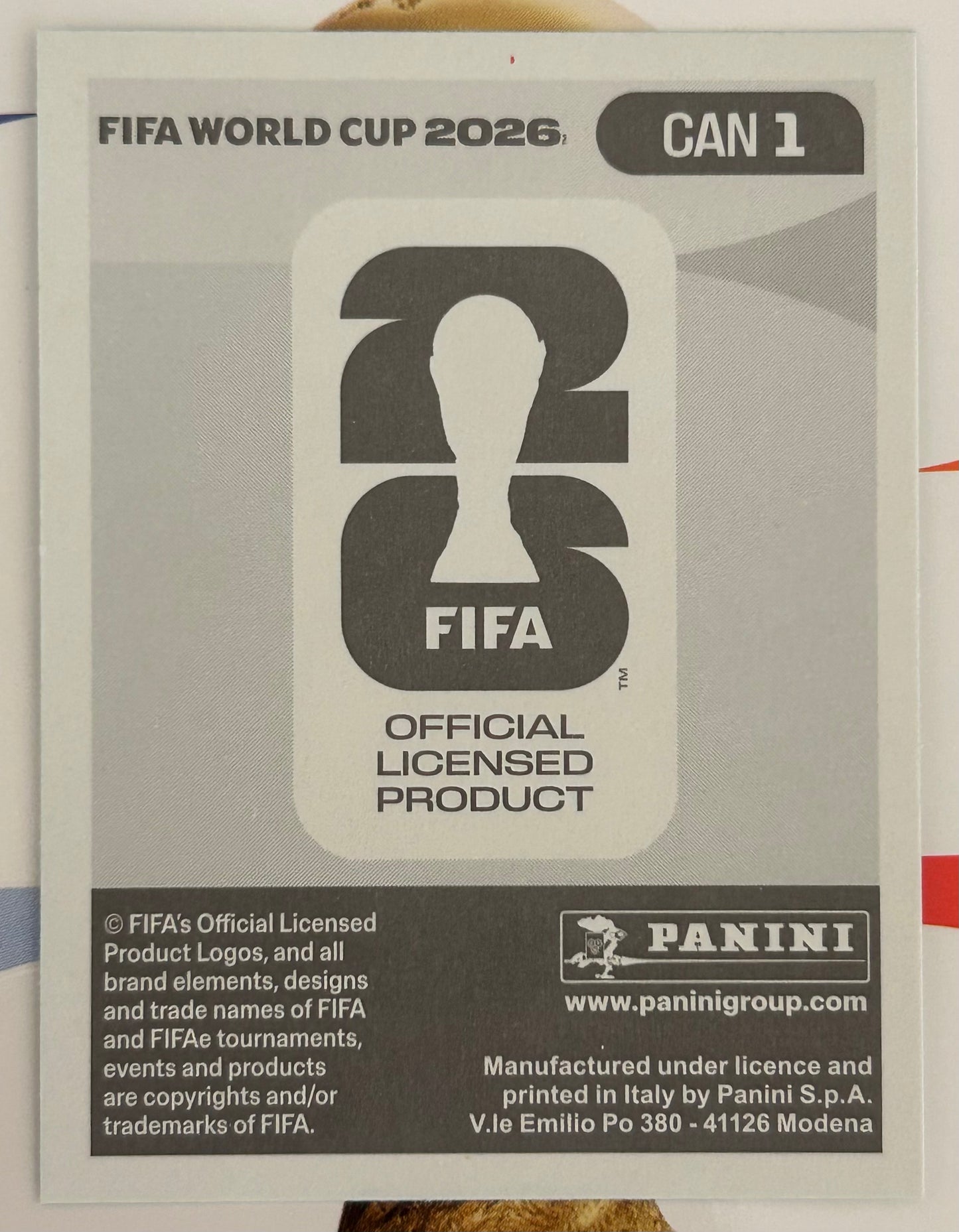 Panini FIFA World Cup 2026 Official Sticker Collection - EMBLEM (CANADA) Foil Sticker CAN1