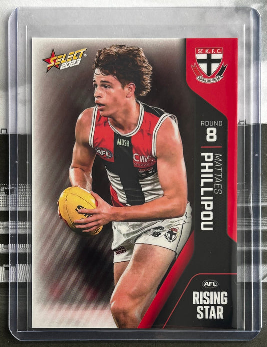 Select AFL 2023 Rising Star - MATTAES PHILLIPOU (ST KILDA) Round 8 SRS8 /334