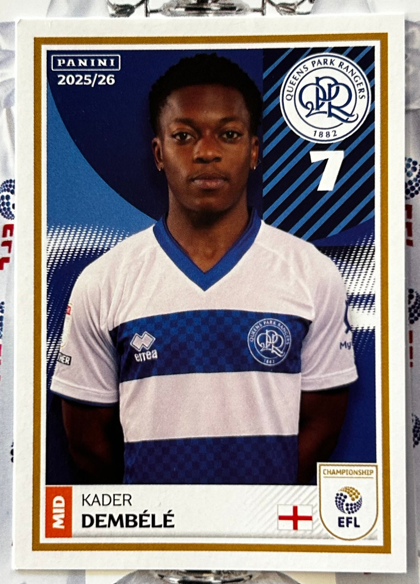 Panini EFL 2025-26 Sticker Collection - Single QUEENS PARK RANGERS Stickers (#311 - #328)