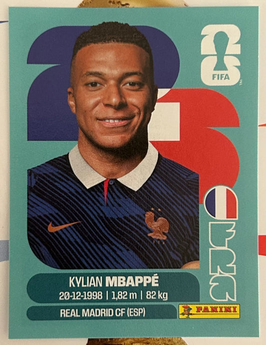 Panini FIFA World Cup 2026 Official Sticker Collection - KYLIAN MBAPPE (FRANCE) FRA20