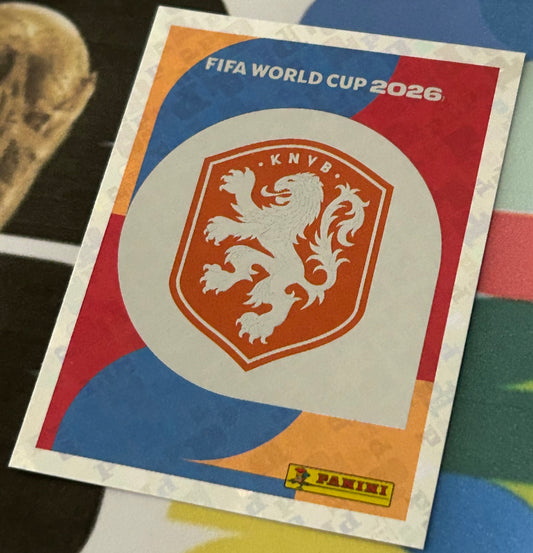 Panini FIFA World Cup 2026 Official Sticker Collection - EMBLEM (NETHERLANDS) Foil Sticker NED1