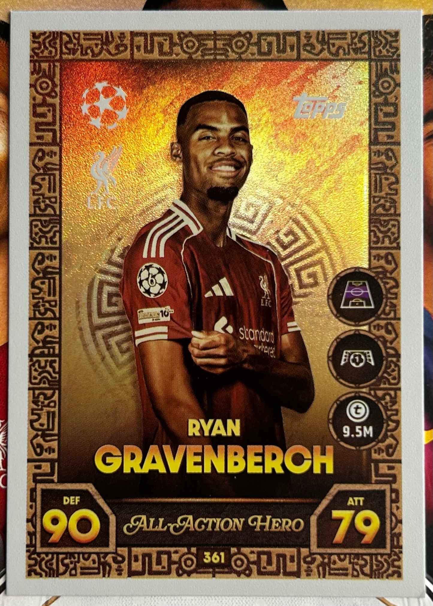 2025-26 Topps UCC Match Attax - ALL-ACTION HERO Rainbow Foil (#361-#378) 1:3 packs