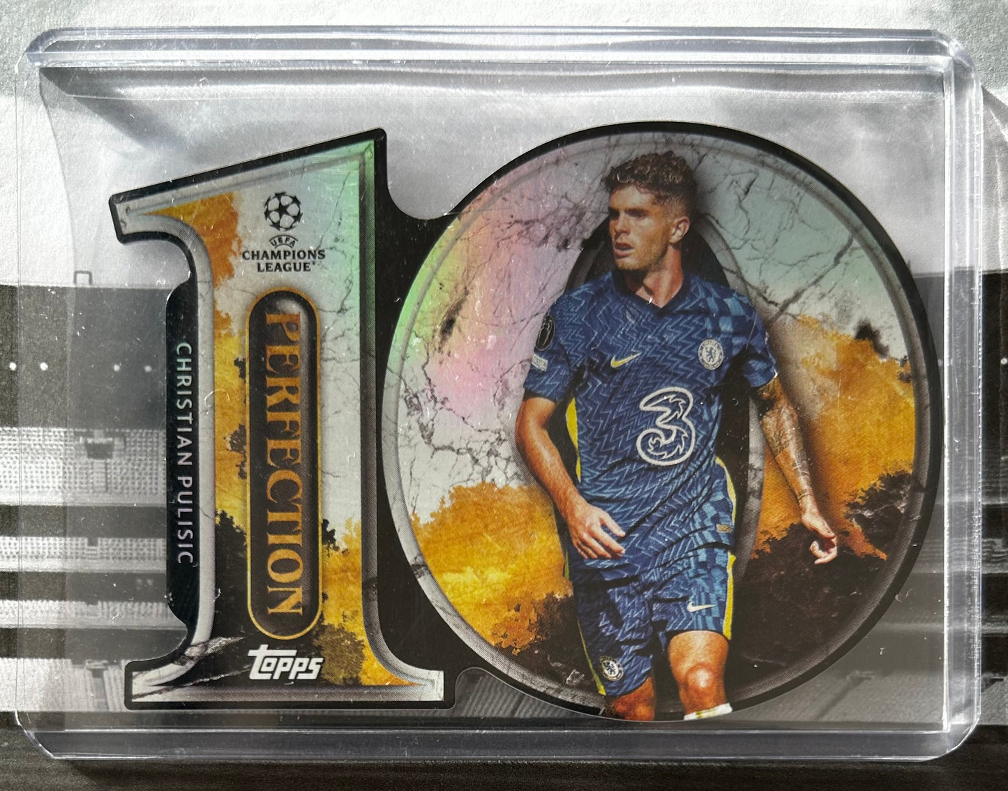 Topps UEFA 2021-22 Hobby - CHRISTIAN PULISIC (CHELSEA) Perfect10n Die-Cut #PF-02