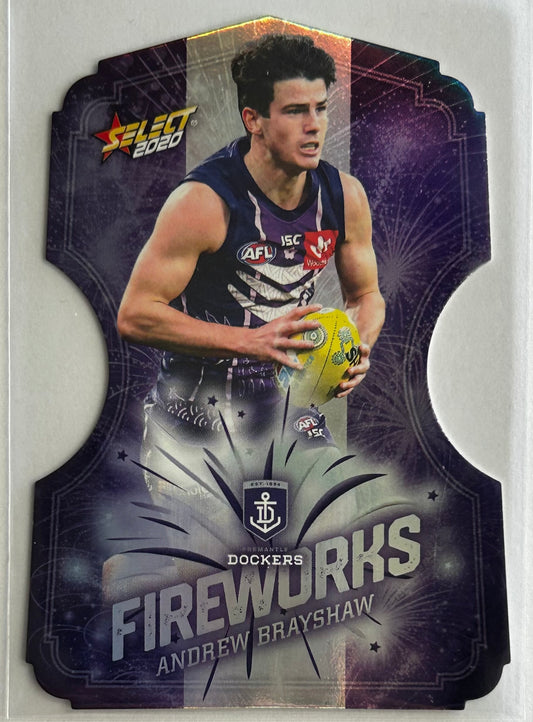 Select AFL Footy Stars 2020 - ANDREW BRAYSHAW (FREMANTLE DOCKERS) Fireworks FDC41 /210