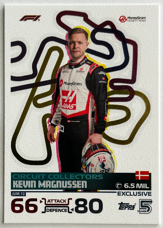 Topps F1 Turbo Attax 2024 - KEVIN MAGNUSSEN (HAAS F1 RACING) Circuit Collectors Jumbo Box Exclusive JUM12