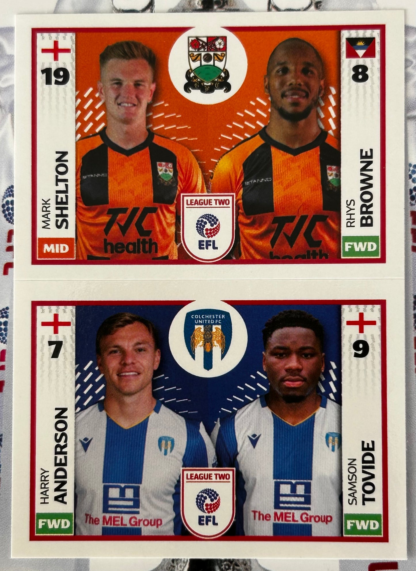 Panini EFL 2025-26 Sticker Collection - Single LEAGUE TWO Stickers (#693 - #788)
