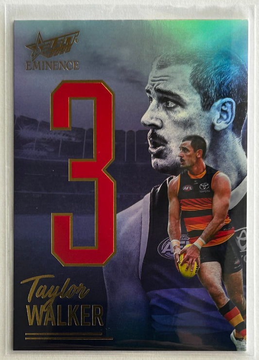 2025 AFL Select Eminence - TAYLOR WALKER (ADELAIDE CROWS) Nameplate Gold '3' /115 NG45