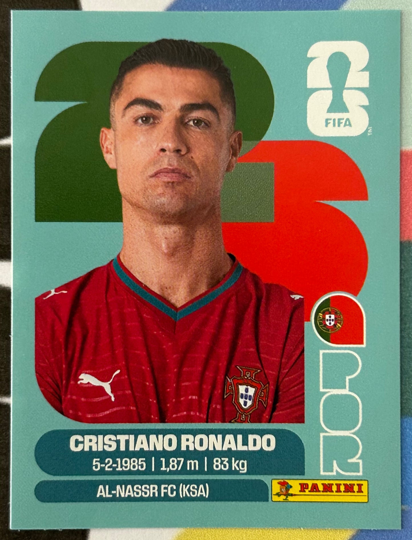 Panini FIFA World Cup 2026 Official Sticker Collection - CRISTIANO RONALDO (PORTUGAL) POR15