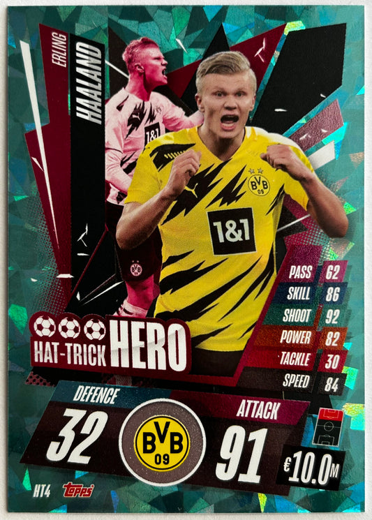 Topps 2020-21 Match Attax UEFA Champions League - Single HAT-TRICK HERO Cards (HT1 - HT5)