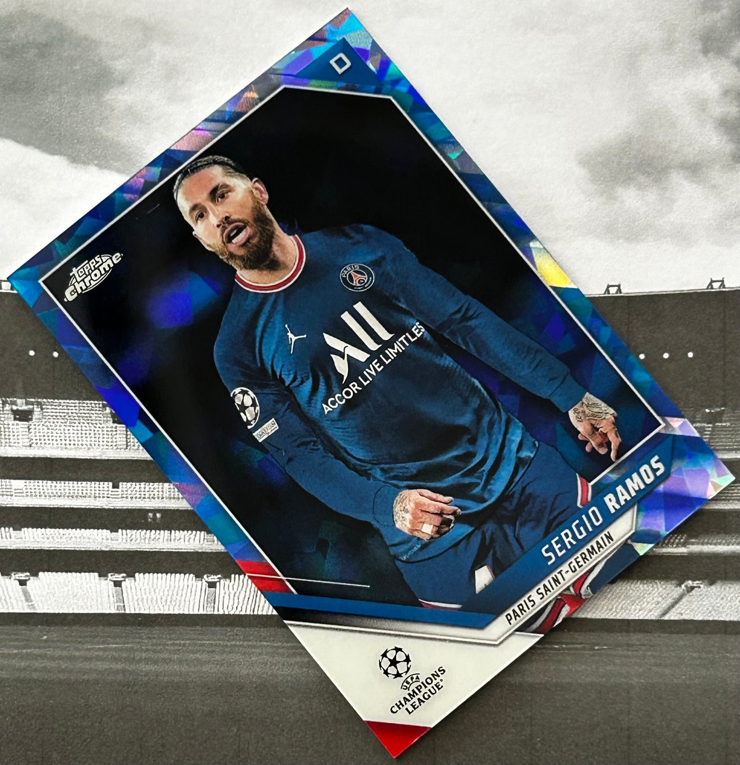 Topps UEFA Chrome Sapphire 2021-22 - SERGIO RAMOS (PSG) #71