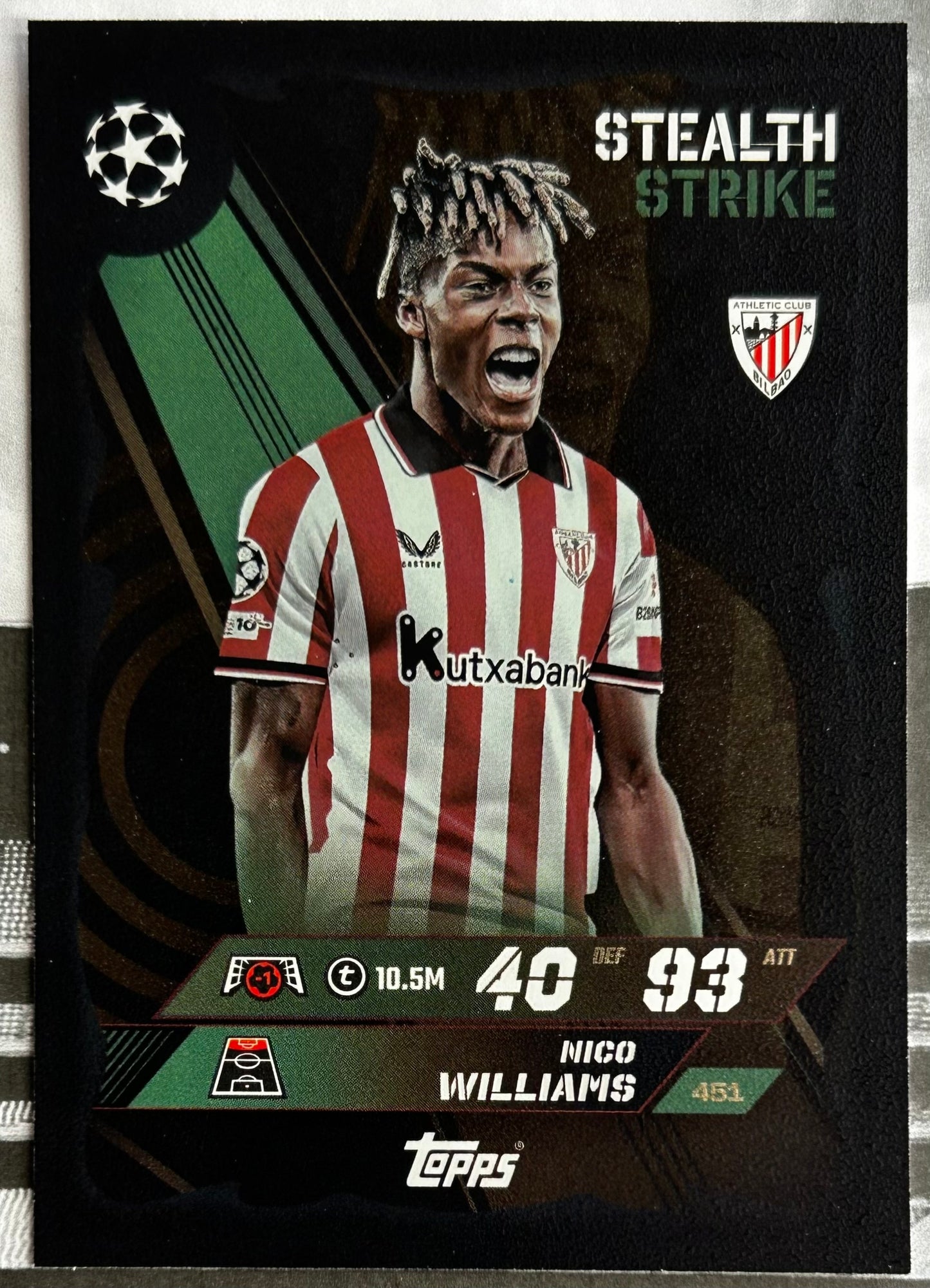 2025-26 Topps UCC Match Attax - STEALTH STRIKE Holographic Foil (#442-#459) 1:2 packs