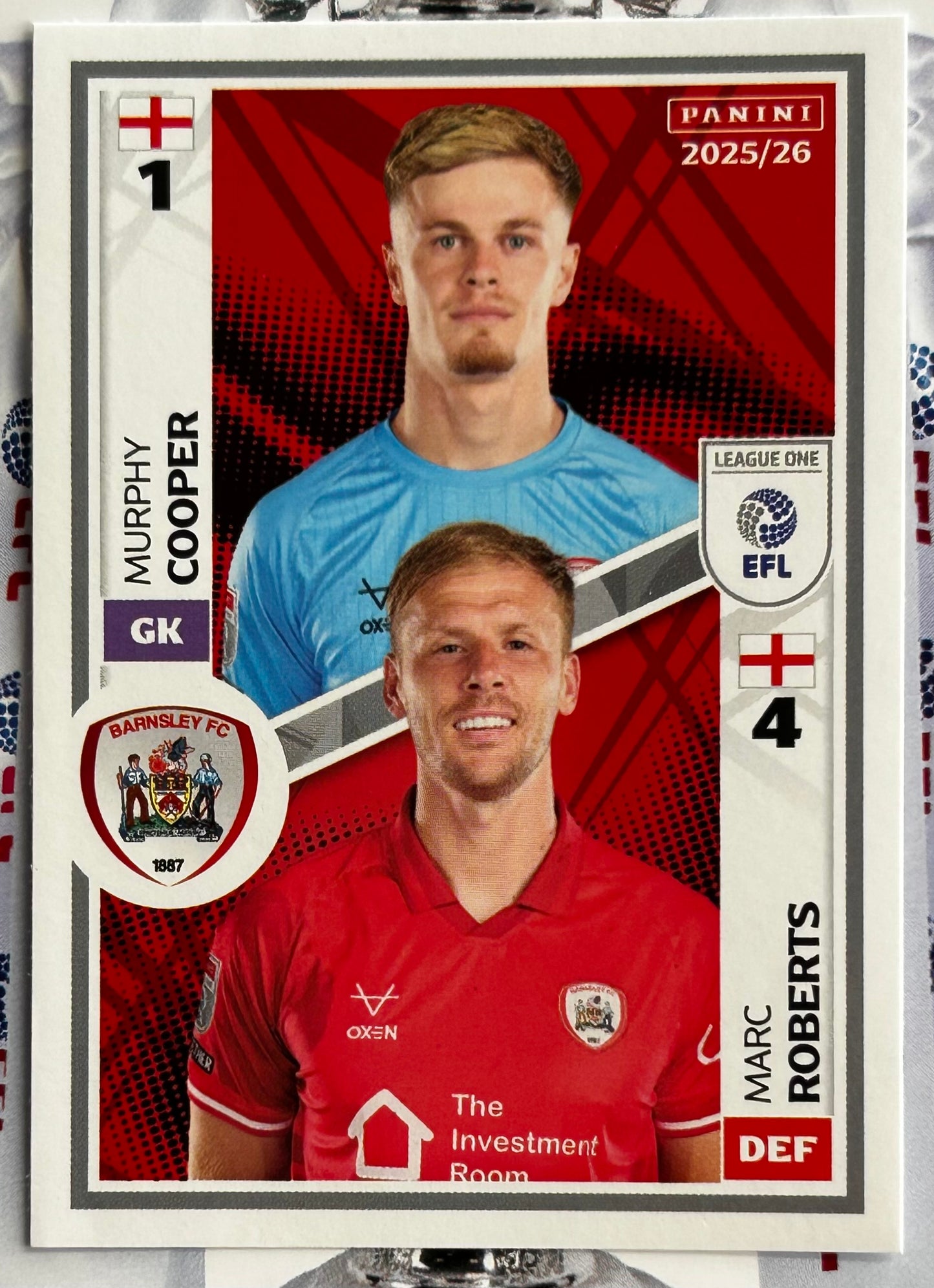 Panini EFL 2025-26 Sticker Collection - Single LEAGUE ONE Stickers (#485 - #532)