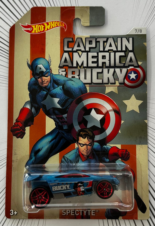 Mattel Hot Wheels Diecast 1:64 - Spectyte 7/8 Captain America Series