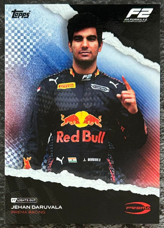 2022 Topps F1 Lights Out - JEHAN DARUVALA (PREMA RACING) Base F2
