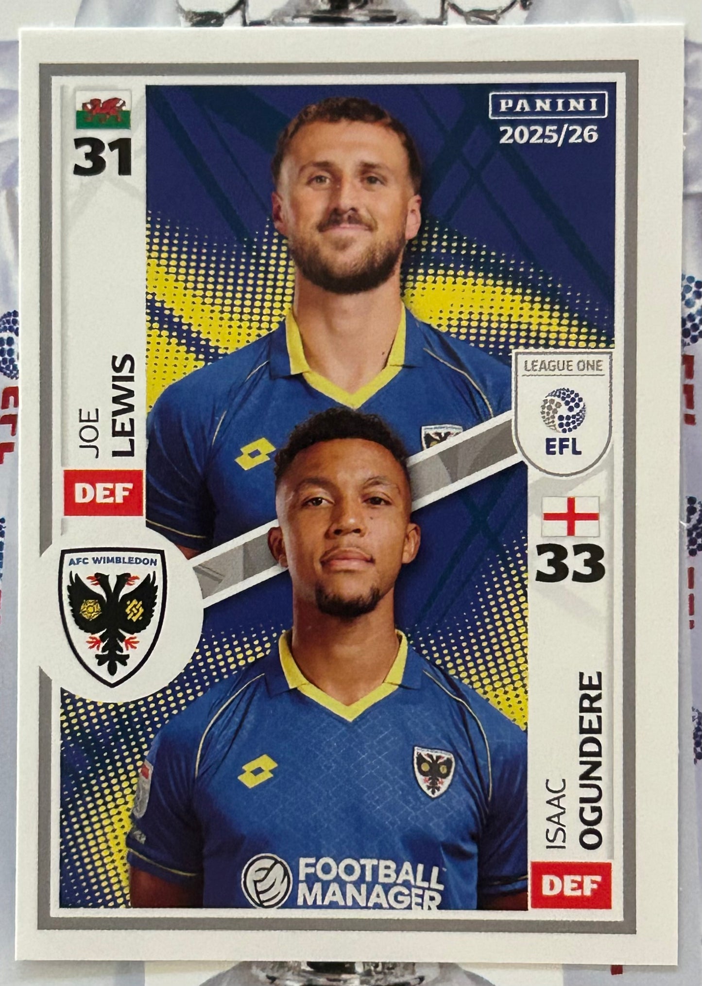 Panini EFL 2025-26 Sticker Collection - Single LEAGUE ONE Stickers (#485 - #532)