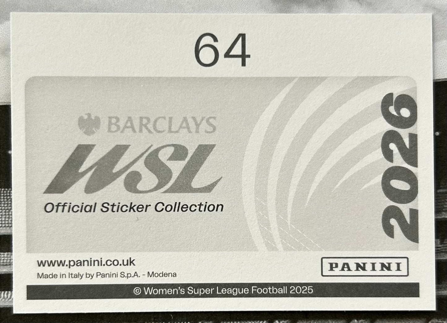Panini Barclays Women's Super League 2026 Sticker Collection - MARIONA CALDENTEY (ARSENAL) Next Level #64