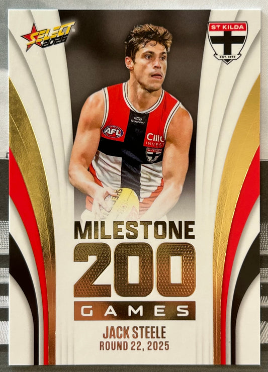 Select AFL Footy Stars 2026 - JACK STEELE (ST KILDA) Milestone 200 Games MG88