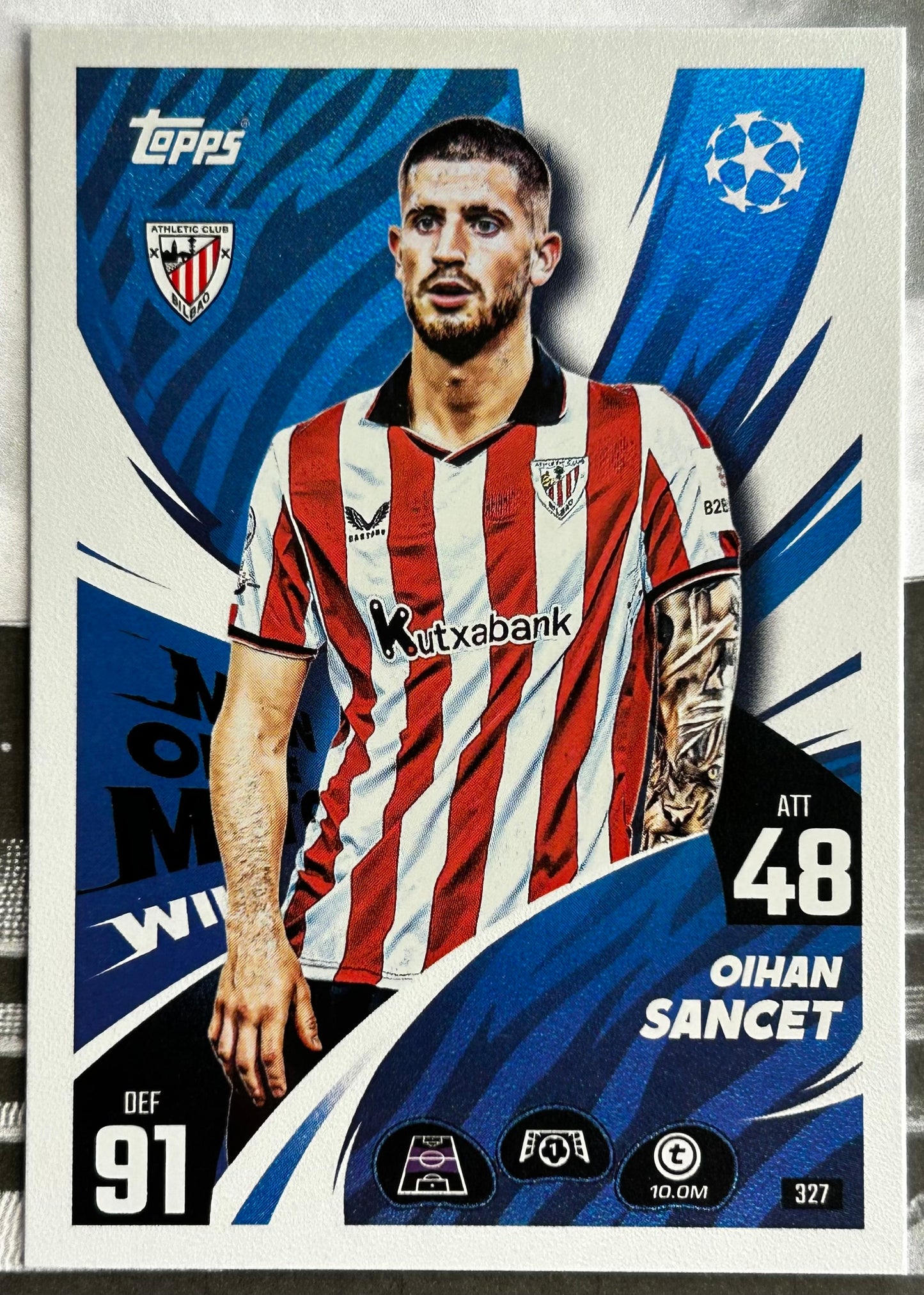 2025-26 Topps UCC Match Attax - MAN OF THE MATCH WILDCARD Rainbow Foil (#316-#342) 1:3 packs