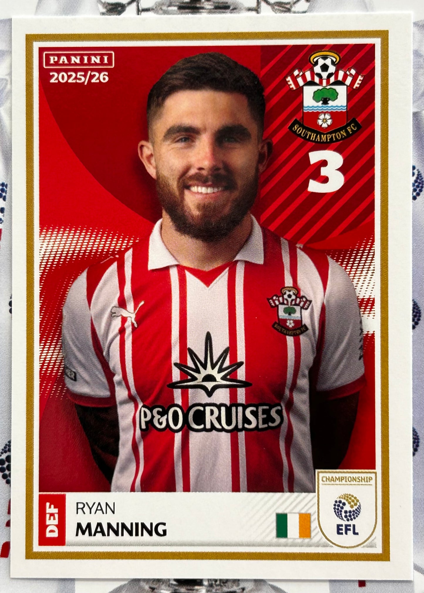 Panini EFL 2025-26 Sticker Collection - Single SOUTHAMPTON Stickers (#365 - #382)