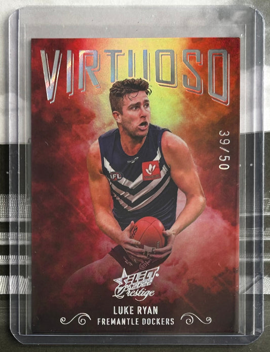 Select AFL Footy Stars 2022 - LUKE RYAN (FREMANTLE DOCKERS) Virtuoso Platinum VP6 /50
