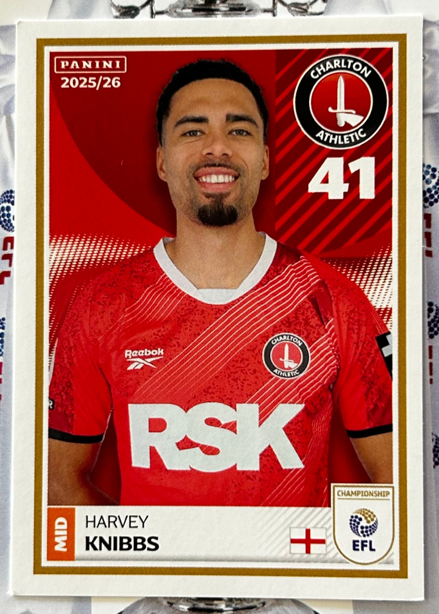 Panini EFL 2025-26 Sticker Collection - Single CHARLTON ATHLETIC Stickers (#71 - #88)
