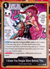 EB03-049 I KNEW YOUR PEOPLE WERE BEHIND THIS. One Piece Event Card (Black) English