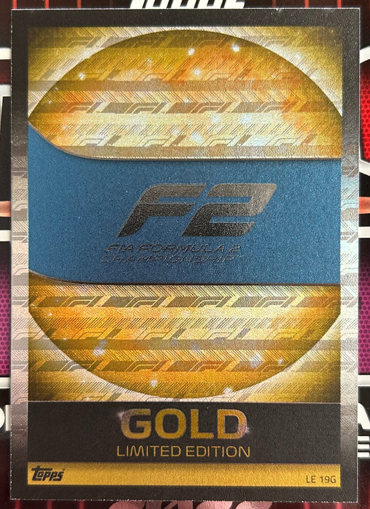 Topps F1 Turbo Attax 2022 - F2 LOGO Gold Limited Edition LE19G