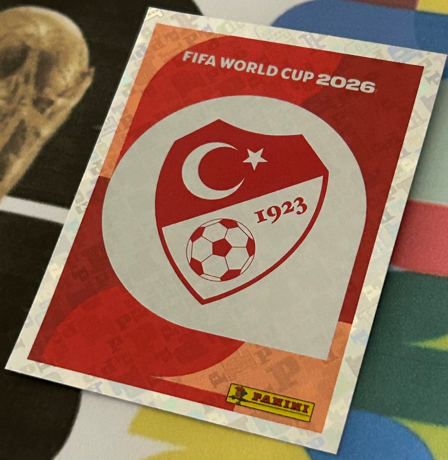 Panini FIFA World Cup 2026 Official Sticker Collection - EMBLEM (TURKEY) Foil Sticker TUR1