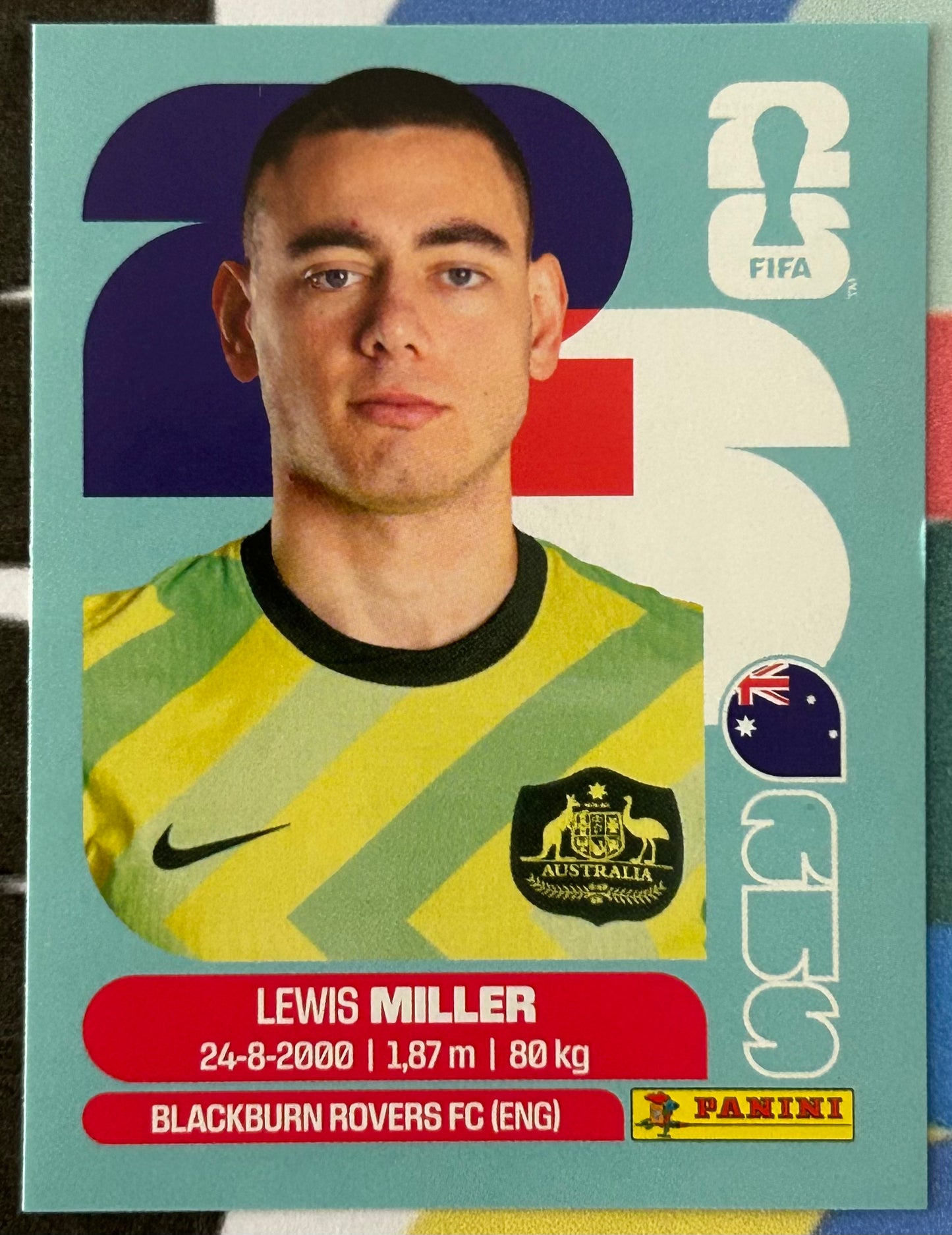 Panini FIFA World Cup 2026 Official Sticker Collection - LEWIS MILLER (AUSTRALIA) AUS9