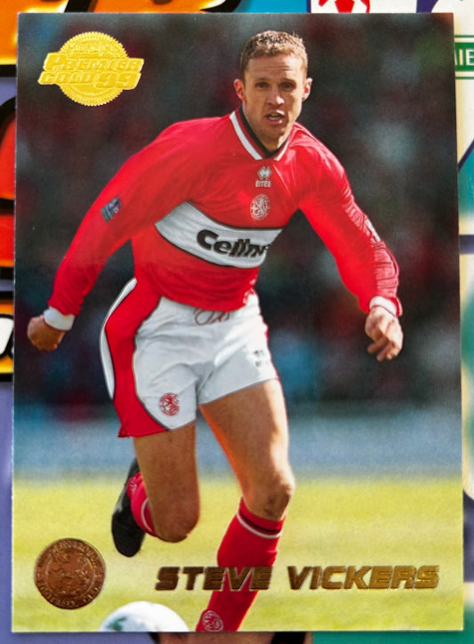 Merlin's Premier Gold 99 Trading Cards - STEVE VICKERS (MIDDLESBROUGH) #95