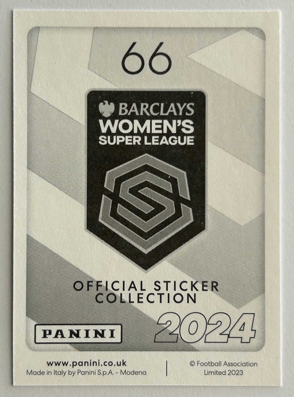 Panini Barclays Women's Super League 2024 - Single ARSENAL Stickers (#50 - #66)