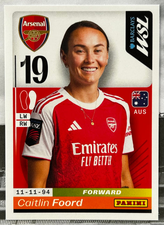 Panini Barclays Women's Super League 2026 Sticker Collection - CAITLIN FOORD (ARSENAL) #56