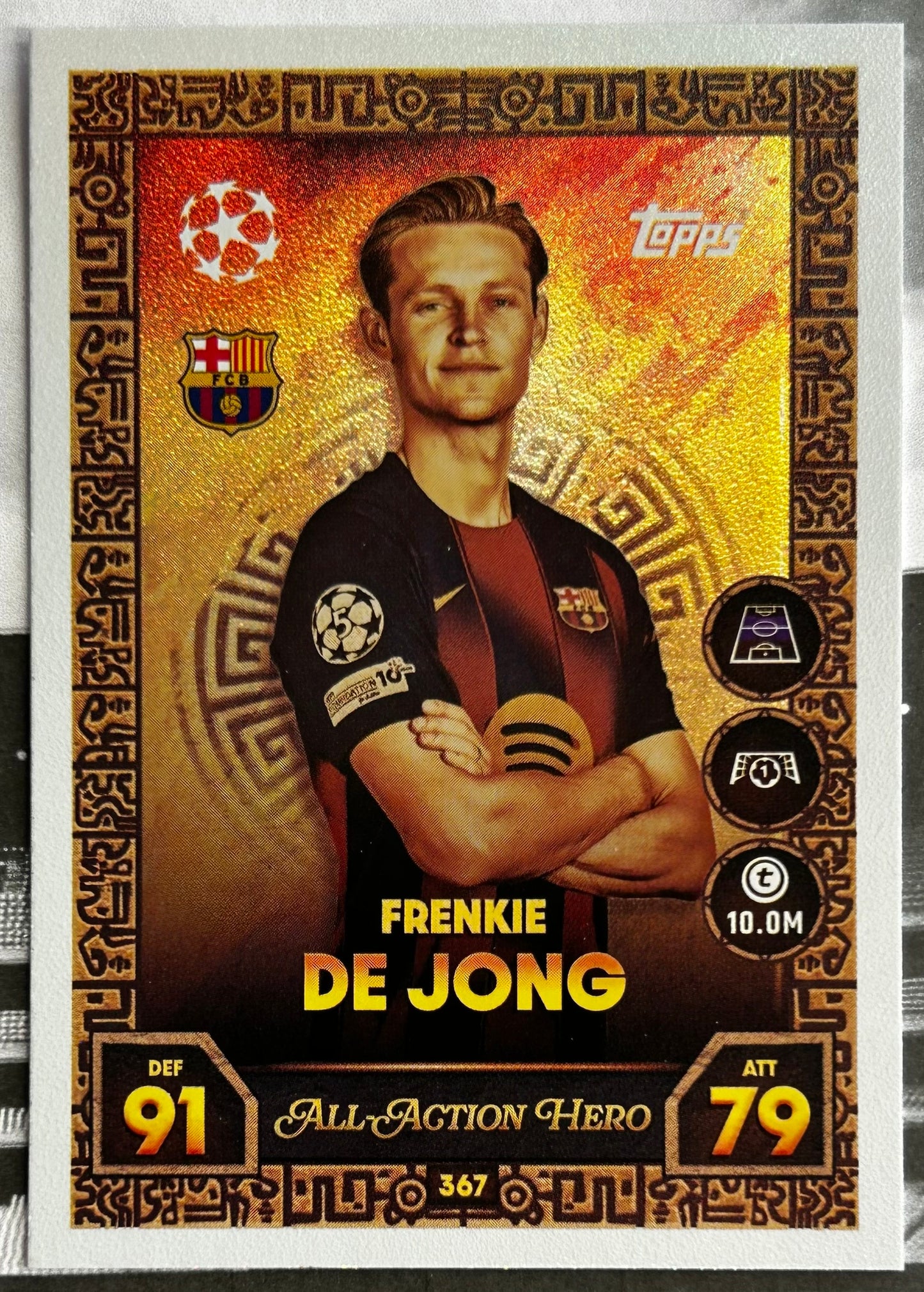 2025-26 Topps UCC Match Attax - ALL-ACTION HERO Rainbow Foil (#361-#378) 1:3 packs