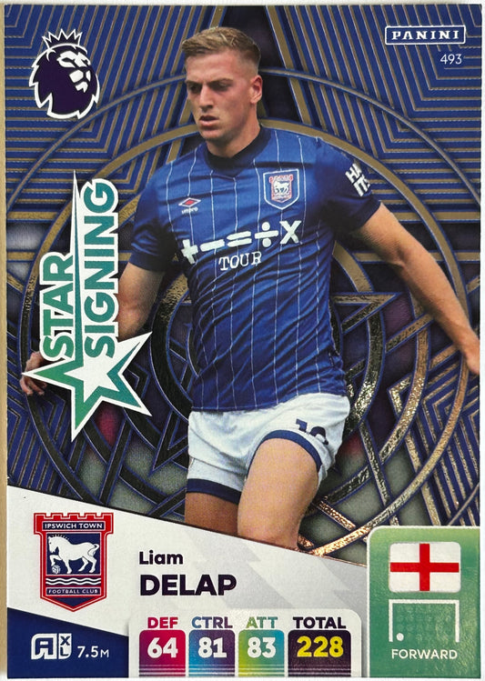 Panini Adrenalyn XL Premier League 2025 - LIAM DELAP (IPSWICH TOWN) Star Signing 493