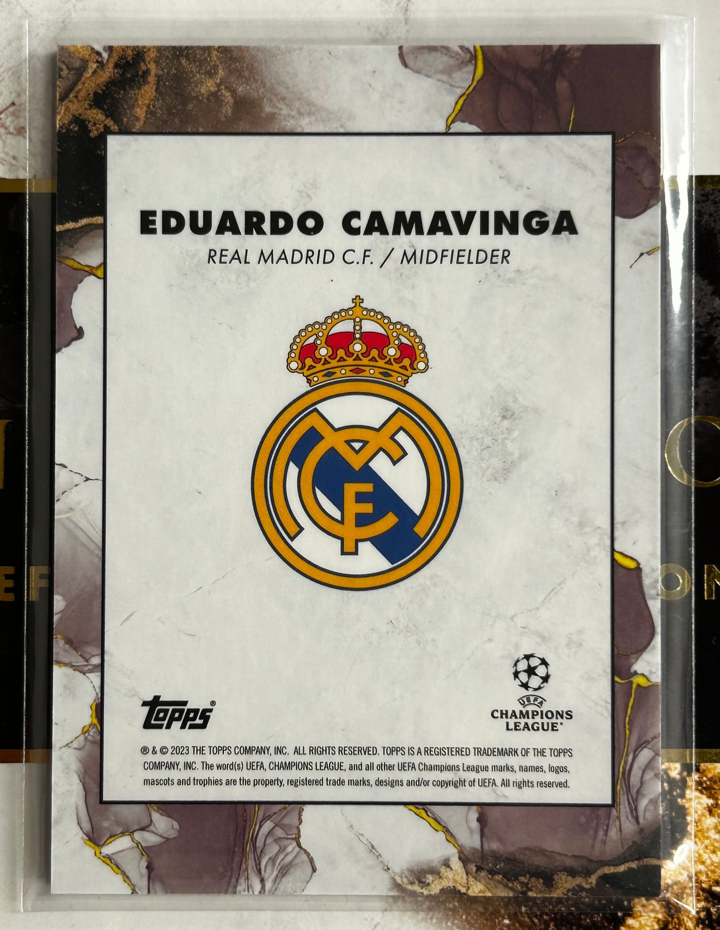 Topps UEFA Inception 2023 - EDUARDO CAMAVINGA (REAL MADRID) Star Quality Silver Parallel /150