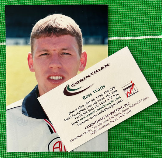 Corinthian Headliners 1995-96 ALAN THOMPSON (BOLTON WANDERERS) Product Development Sculpt Photo