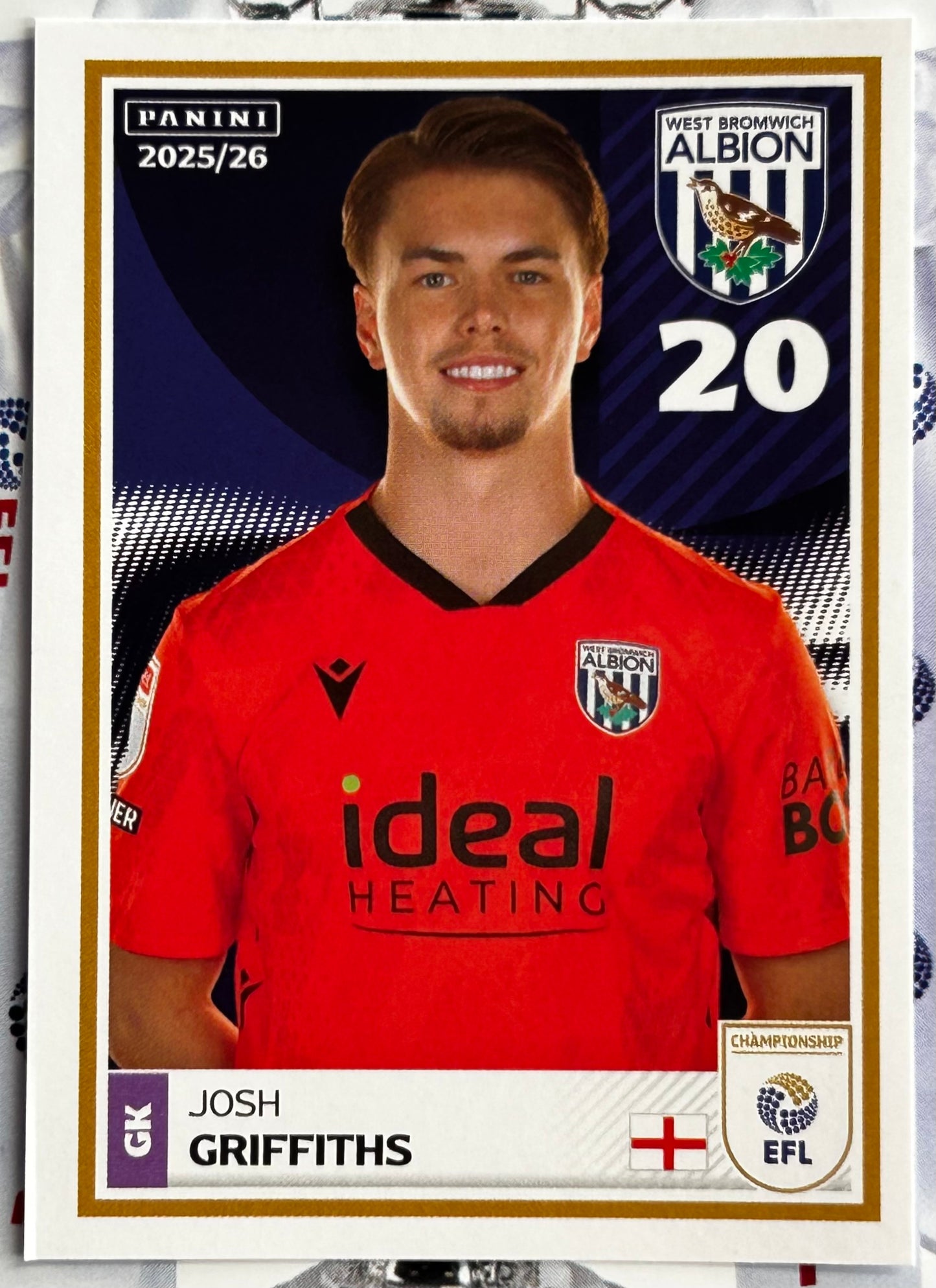 Panini EFL 2025-26 Sticker Collection - Single WEST BROMWICH ALBION Stickers (#437 - #454)