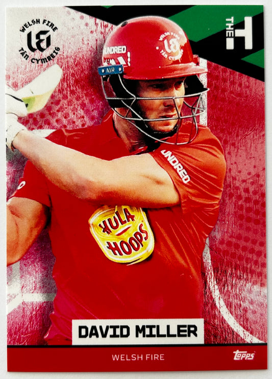 Topps The Hundred 2022 Trading Card Collection - DAVID MILLER (Welsh Fire)