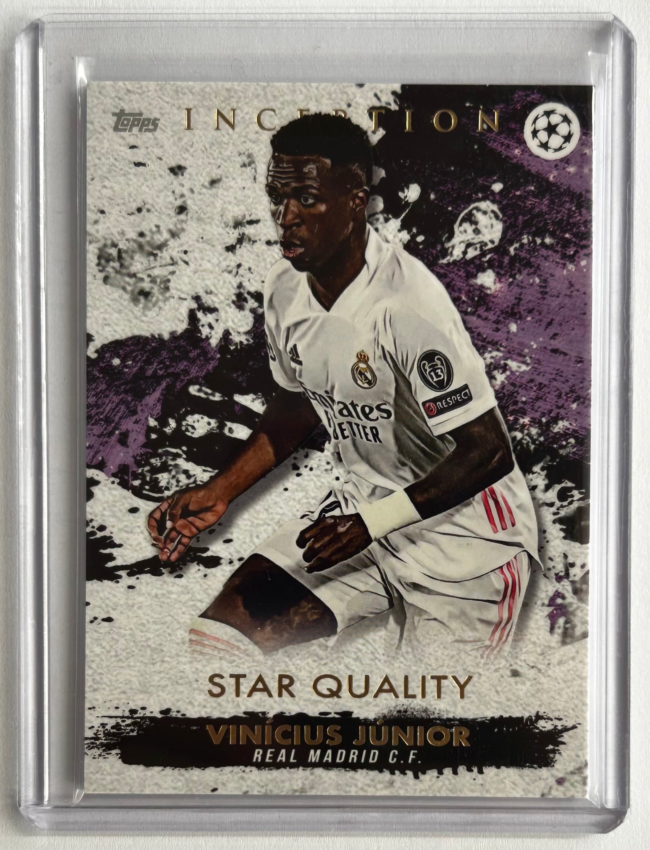 2020-21 Topps Inception UCL - VINICIUS JUNIOR (REAL MADRID) Star Quali ...