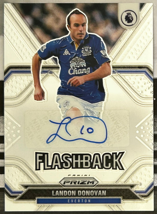2021-22 Panini Prizm Premier League Soccer - LANDON DONOVAN (EVERTON) Flashback Autographs FB-LDO