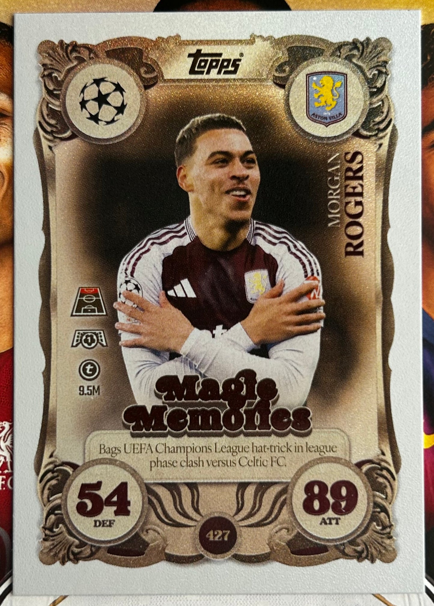 2025-26 Topps UCC Match Attax - MAGIC MEMORIES Rainbow Plus Foil (#424-#441) 1:3 packs