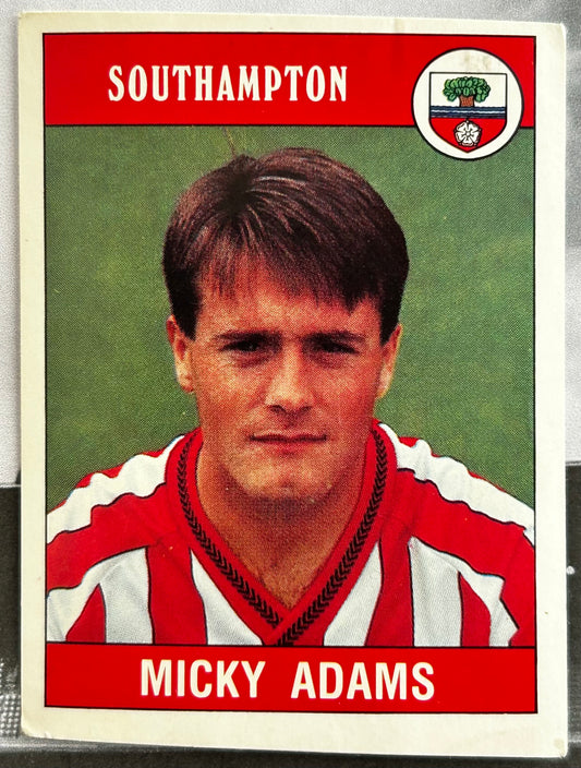 Panini Football 90 Sticker - MICKY ADAMS (SOUTHAMPTON) #266