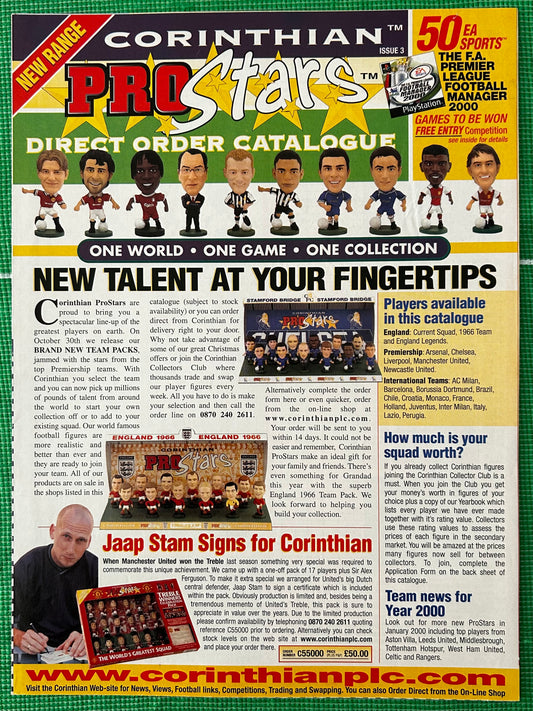 Corinthian ProStars Direct Order Catalogue - Issue 3 1999